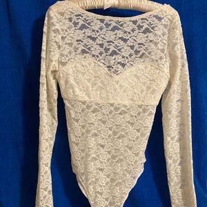 Victoria Secret Lace Bodysuit SZ S/P